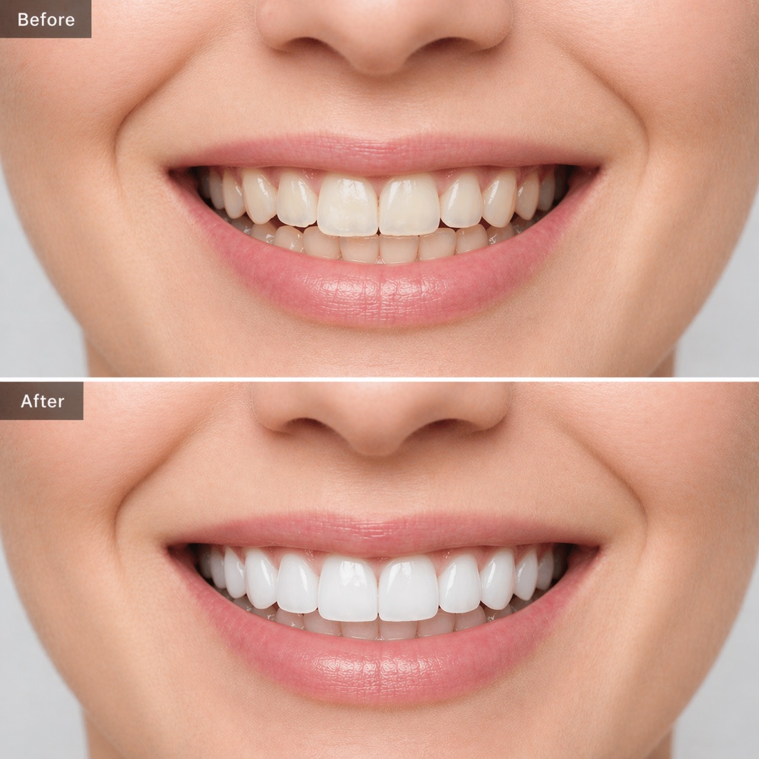 Before and after real riverside dental crowns transformations case